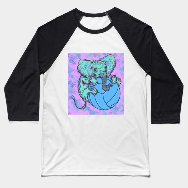 Roo the Elephant Baseball T-Shirt by doubletony